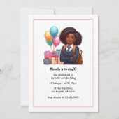 Ballonnen en geschenken Modern Girl Verjaardag Kaart (Voorkant)