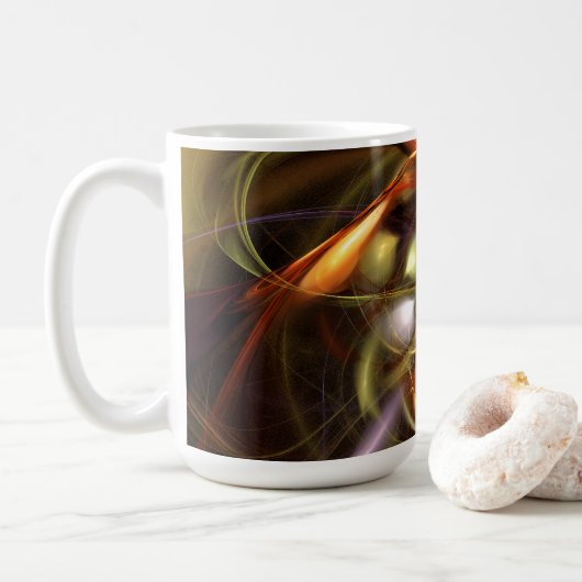 Ballonnen en Lint Abstract Koffiemok (Met donut)