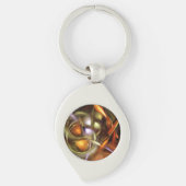 Ballonnen en Lint Abstract Sleutelhanger (Voorkant)