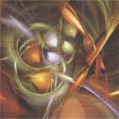 Ballonnen en linten Abstract Sticker (Voorkant)