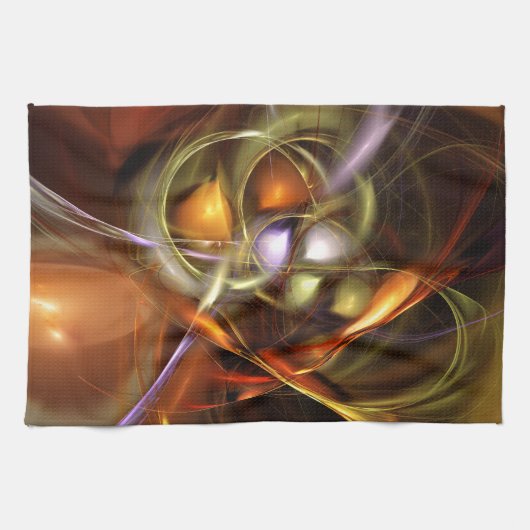 Ballonnen en linten Abstract Theedoek (Horizontaal)