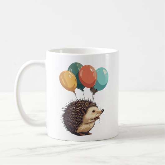 Ballonnen en Quills: Hedgehog Fun Koffiemok (Links)