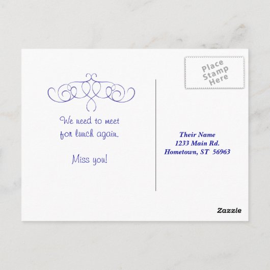 Ballonnen en regenboog briefkaart (Achterkant)