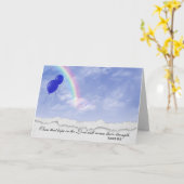 ballonnen en regenboog in wolken kaart (Gele Bloem)