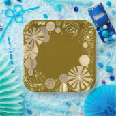 Ballonnen en sterren papieren bordje (Feest)