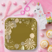 Ballonnen en sterren papieren bordje (Feest)