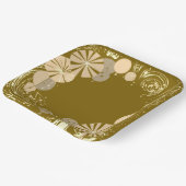 Ballonnen en sterren papieren bordje (Gebogen)