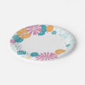 Ballonnen en sterren papieren bordje (Gekanteld)