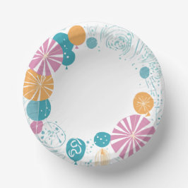 Ballonnen en sterren papieren kommen