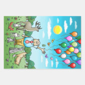 Ballonnen en verjaardagen, het perfecte paar! inpakpapier vel (Voorkant 2)