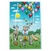 Ballonnen en verjaardagen, het perfecte paar! medium cadeauzakje (Voorkant)