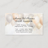  ballonnen evenementenplanner minimalistische chiq visitekaartje (Achterkant)