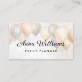  ballonnen evenementenplanner minimalistische chiq visitekaartje (Voorkant)