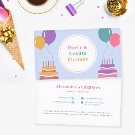 Ballonnen - Feest- en evenementenplanner Visitekaartje
