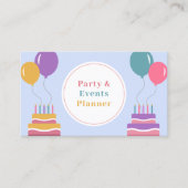 Ballonnen - Feest- en Evenementenplanner Visitekaartje (Voorkant)