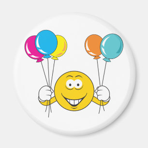 Ballonnen Feestgezicht Magneet