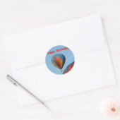 Ballonnen, Happy Birthday, 2 generiek Ronde Sticker (Envelop)