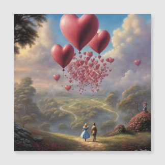 ballonnen harten magnetische uitnodiging