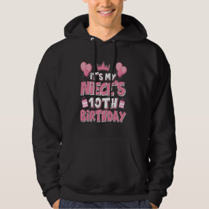 Ballonnen Het is de 10e verjaardag van mijn nichtj Hoodie