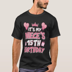 Ballonnen Het is de 15e verjaardag van mijn nichtj T-shirt