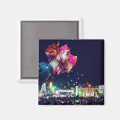 Ballonnen in Battambang Cambodja Magneet (Voorkant / Achterkant)