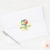 Ballonnen in de lucht ronde sticker (Envelop)