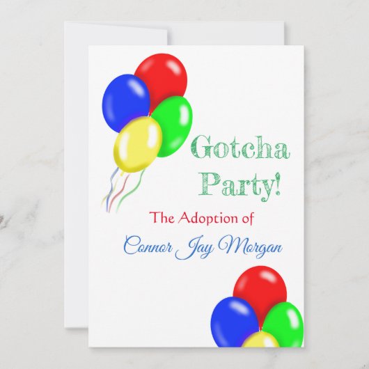 "ballonnen" kaart (Voorkant)