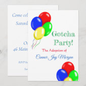 "ballonnen" kaart (Voorkant / Achterkant)