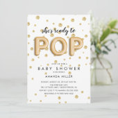 Ballonnen klaar om te POPPEN Neutrale doucheuitnod Kaart (Staand voorkant)