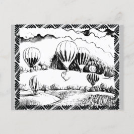 Ballonnen kleuren Kaarten | Verfbare Briefkaarten©