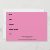 BALLONNEN leuk leuk klaar om pop verjaardagsuitnod Kaart (Achterkant)