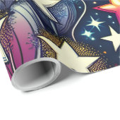 Ballonnen met glittersterren cadeaupapier (Rol Hoek)