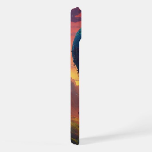 Ballonnen met man op touw iPhone hoesje (Rechterkant)