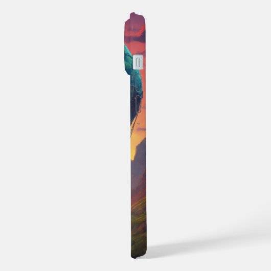 Ballonnen met man op touw iPhone hoesje (Linkerkant)