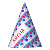 Ballonnen met Sterren Kids Verjaardagsfeestnaam Feesthoedjes (Voorkant)