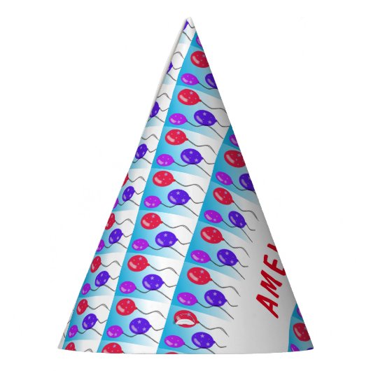 Ballonnen met Sterren Kids Verjaardagsfeestnaam Feesthoedjes (Links)