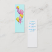  ballonnen Mini Bladwijzer gerepatrieerd Mini Visitekaartje (Voorkant / Achterkant)