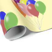 Ballonnen Ontwerp Elke Kleur Achtergrond Cadeaupapier (Rol Hoek)