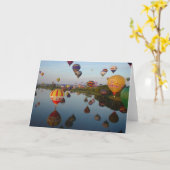 Ballonnen op het water kaart (Gele Bloem)