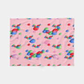  ballonnen op roze fleece deken (Voorkant (Horizontaal))