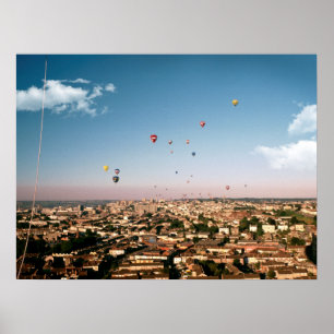 ballonnen over Bristol. Poster
