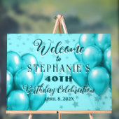 Ballonnen Sterren Verjaardagsviering Welkom Acryl Bord (Neutraal)
