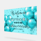 Ballonnen Sterren Verjaardagsviering Welkom Acryl Bord (Hoek)