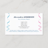 Ballonnen & Twists - Party Planner Visitekaartje (Achterkant)