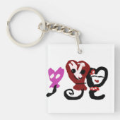 Ballonnen Valentijn Sleutelhanger (voorkant)