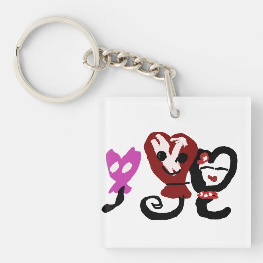 Ballonnen Valentijn Sleutelhanger (voorkant)