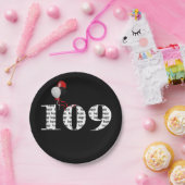 ballonnen van 109e verjaardag papieren bordje (Feest)