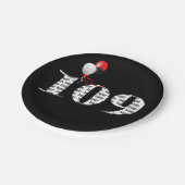 ballonnen van 109e verjaardag papieren bordje (Gekanteld)