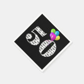 ballonnen van het 50e verjaardagsfeest servet (Hoek)