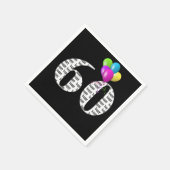 ballonnen van het 60e verjaardagsfeest servet (Hoek)